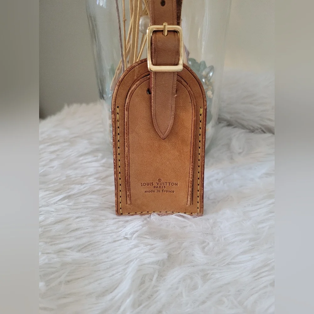 Louis Vuitton Luggage Tag - Custom Hand-Painted Western Celestial - Picture 2 of 5
